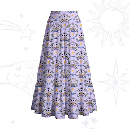 Purplehecate Luna Moth Witch Convertible Maxi Skirt