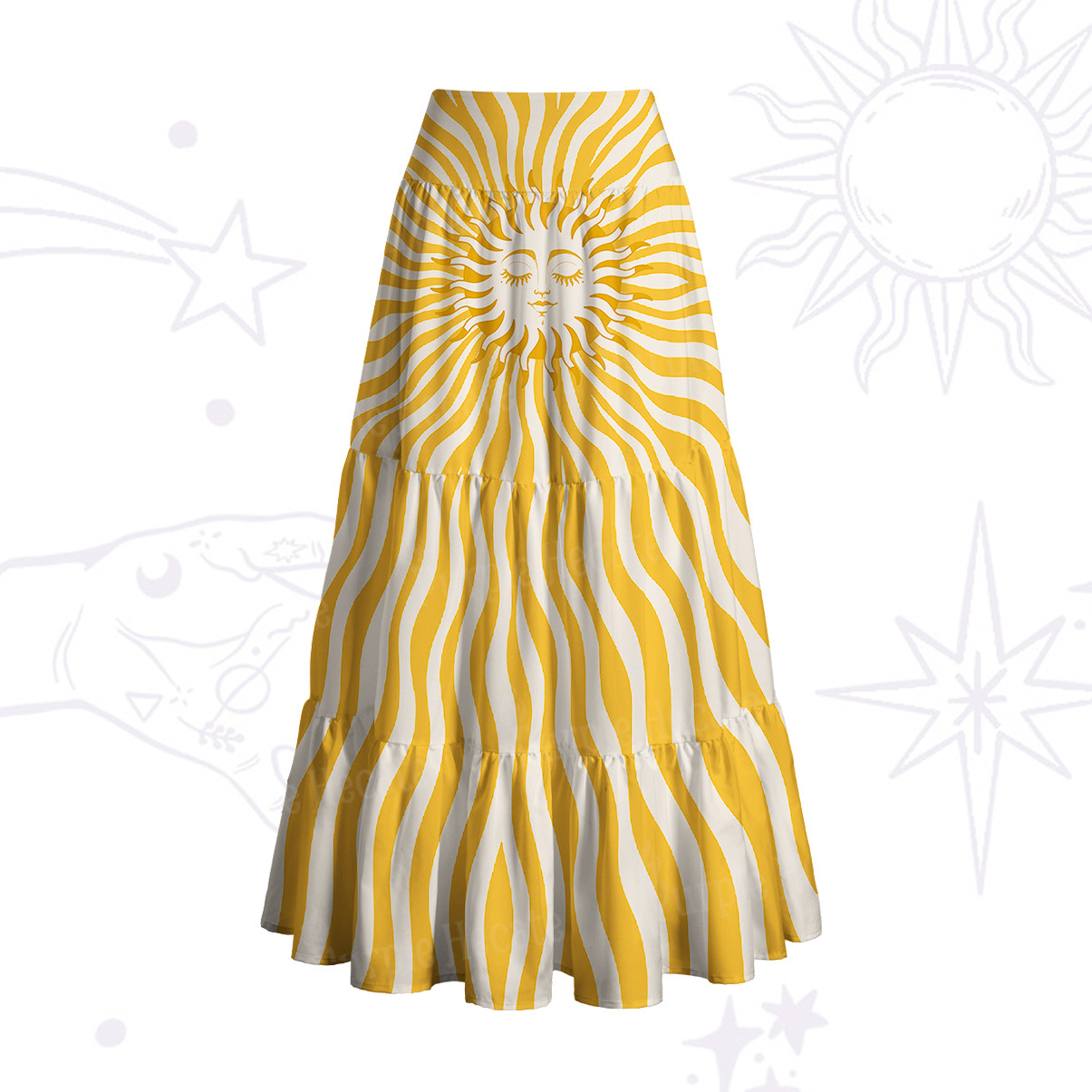 Purplehecate Radiance of the Sun Convertible Maxi Skirt