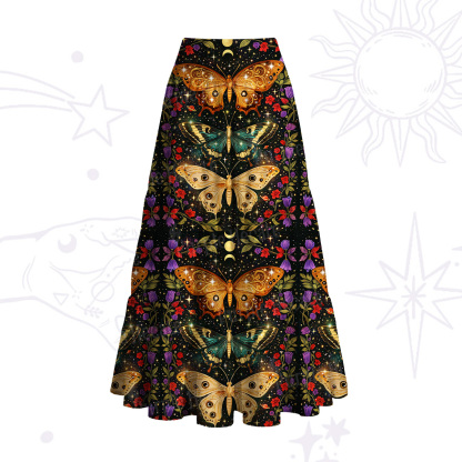 Purplehecate Mystic Butterfly Whisper Convertible Maxi Skirt
