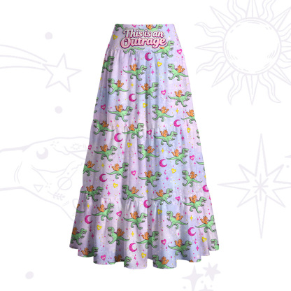 Purplehecate This is an Outrage Convertible Maxi Skirt