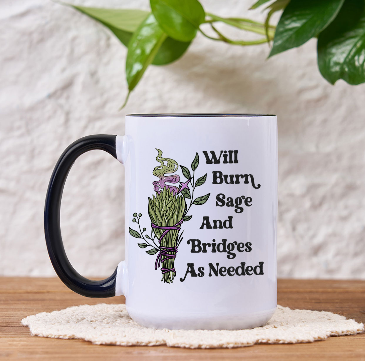 Purplehecate Will Burn Sage and Bridges Mug