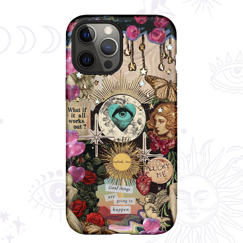 Purplehecate Lucky Me Sacred Heart Eye Phone Case