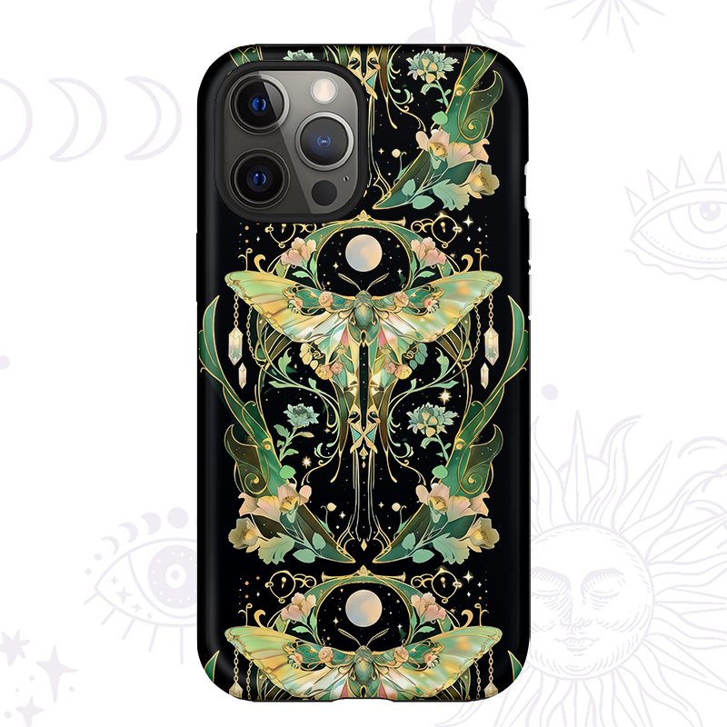 Purplehecate Moon Moth Rave Phone Case