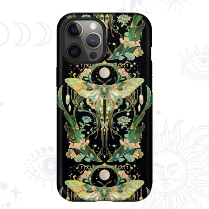 Purplehecate Moon Moth Rave Phone Case