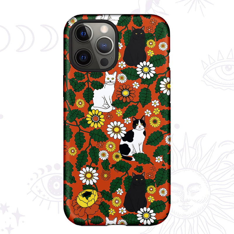 Purplehecate Daisy Cat  Garden Phone Case
