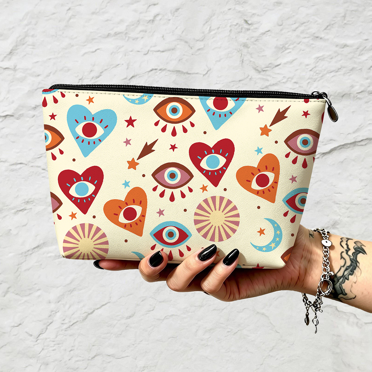 Purplehecate The Enchanted Eye of Love Zip Makeup Bag