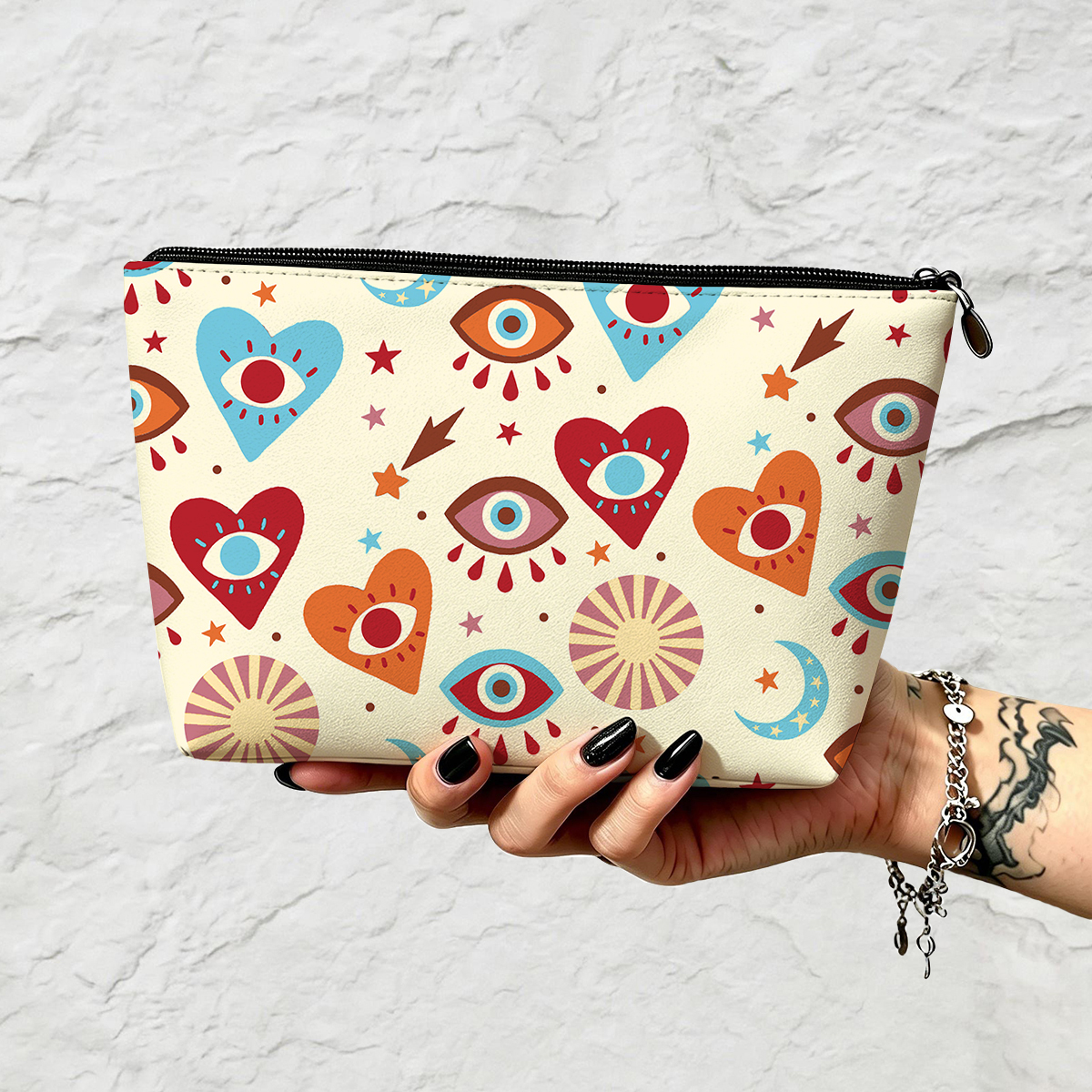 Purplehecate The Enchanted Eye of Love Zip Makeup Bag