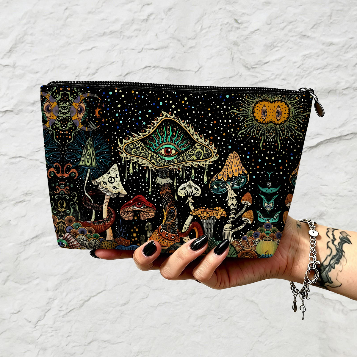 Purplehecate The Eyes of Nature Zip Makeup Bag