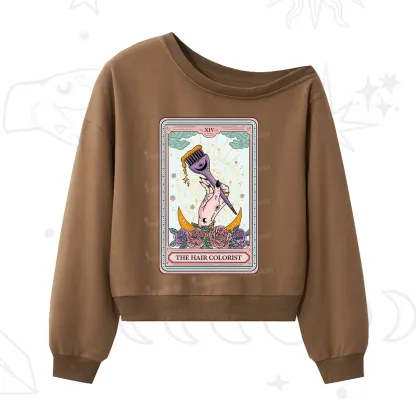 [Copy]Purplehecate Drugs Not Hugs One Shoulder Sweatshirt