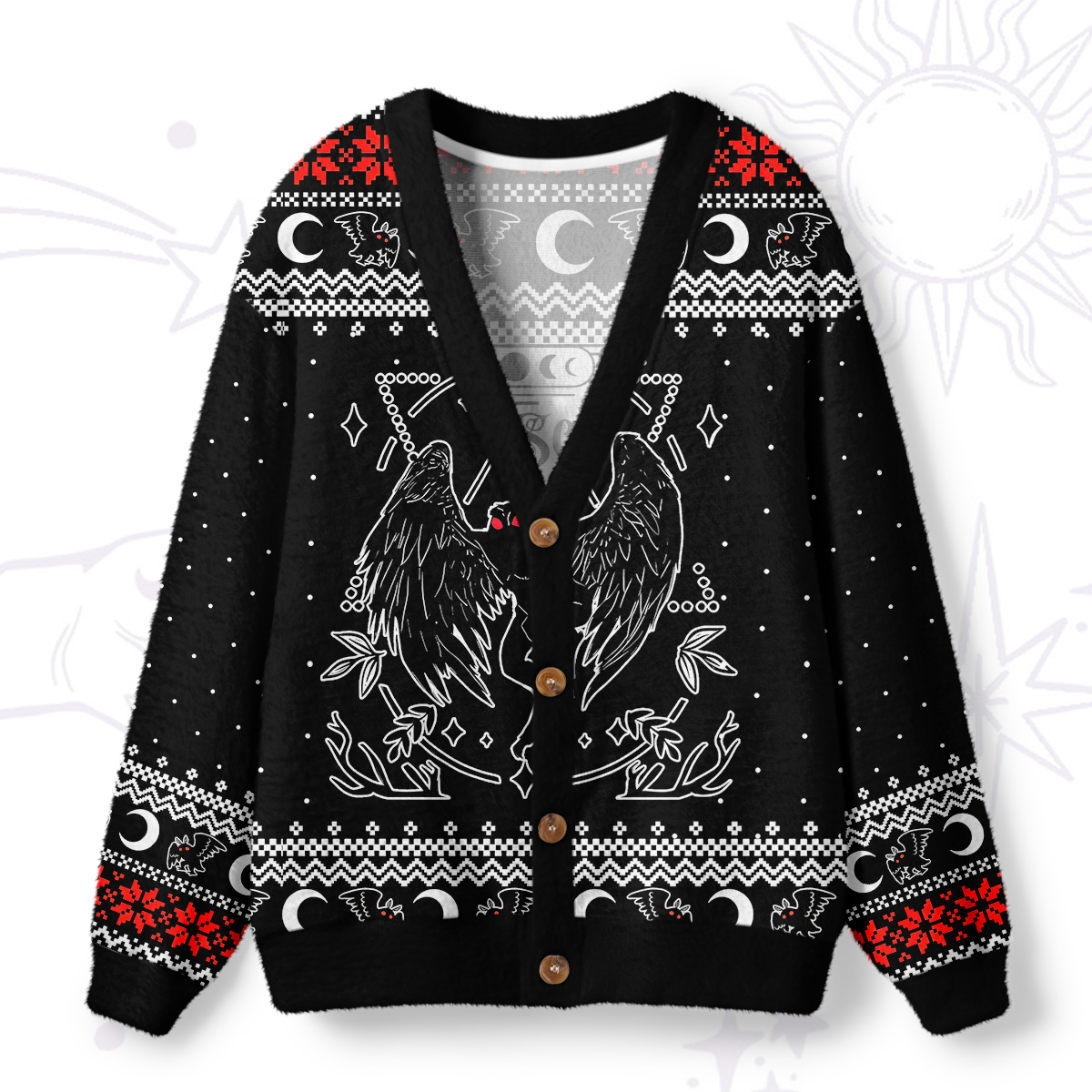 Purplehecate The Antisocial Butterfly Ugly Cardigan Sweaters