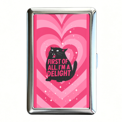 Purplehecate First Of All I'm A Delight Cat Cigarette Case