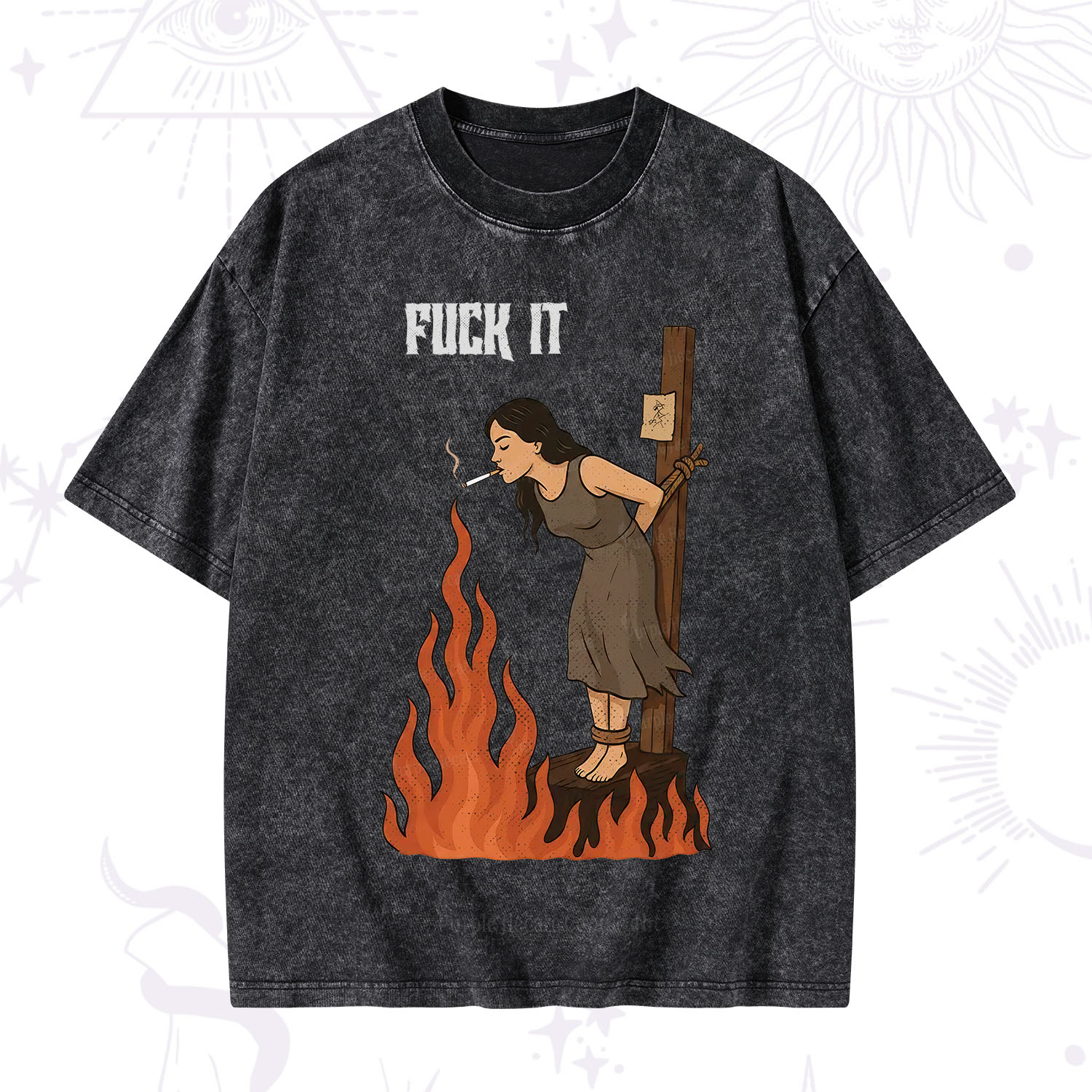Purplehecate F*ck It Witch Washed T-Shirt