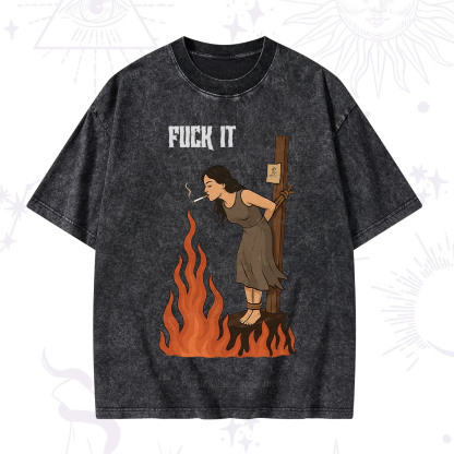 Purplehecate F*ck It Witch Washed T-Shirt