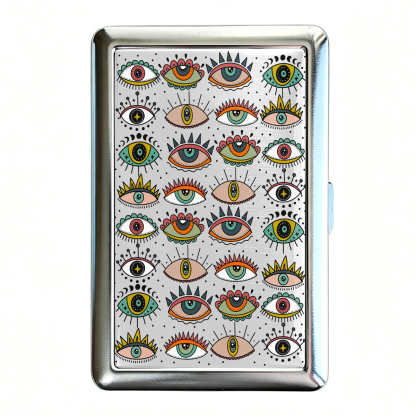 Purplehecate Evil Eye Pattern Cigarette Case