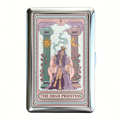 Purplehecate The High Priestess Tarot Card Cigarette Case