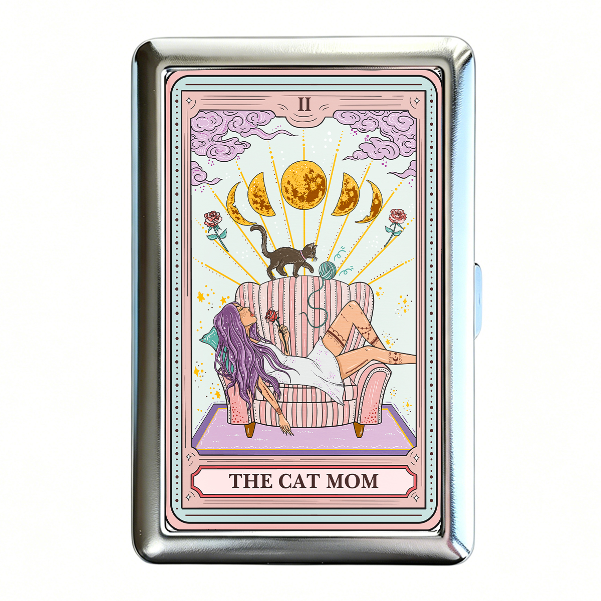 Purplehecate The Cat Mom Tarot Cigarette Case