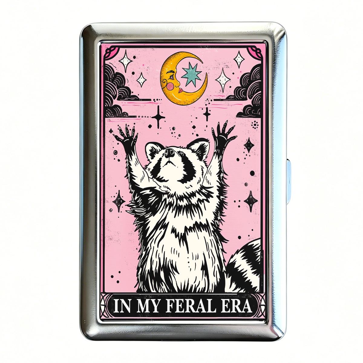 Purplehecate The In My Feral Era Tarot Raccoon Cigarette Case