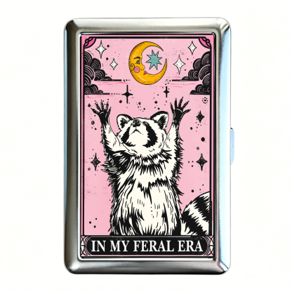 Purplehecate The In My Feral Era Tarot Raccoon Cigarette Case