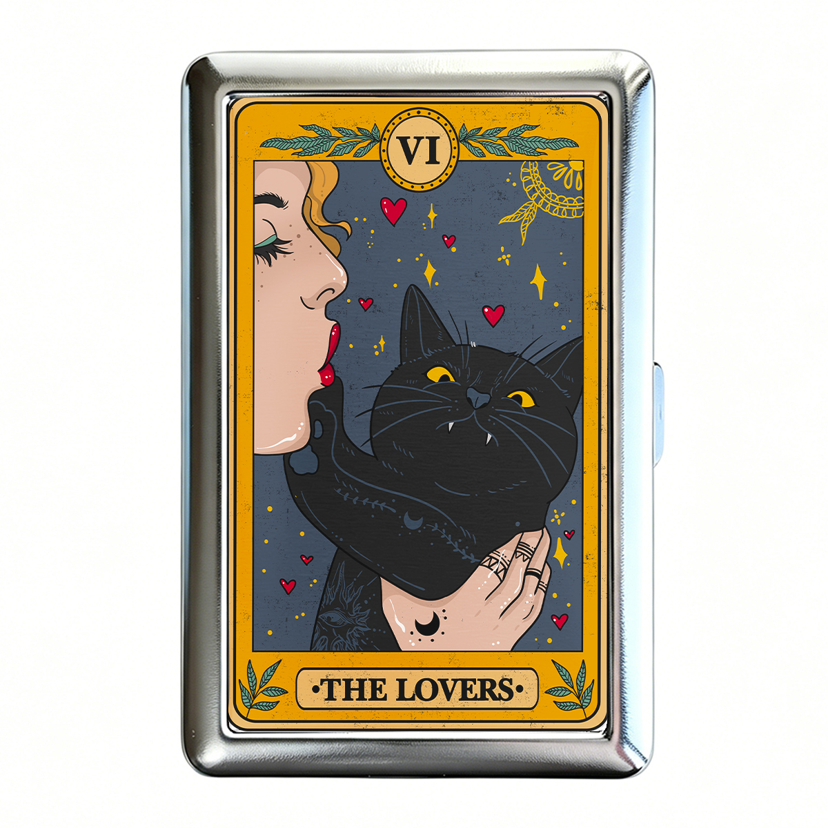 Purplehecate The Lovers Cat Tarot Cigarette Case