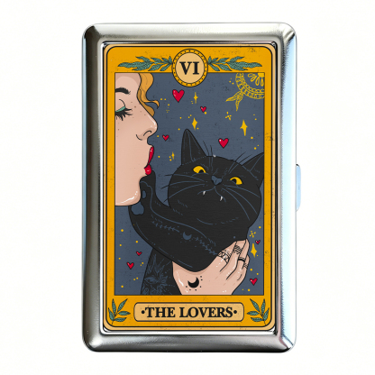 Purplehecate The Lovers Cat Tarot Cigarette Case