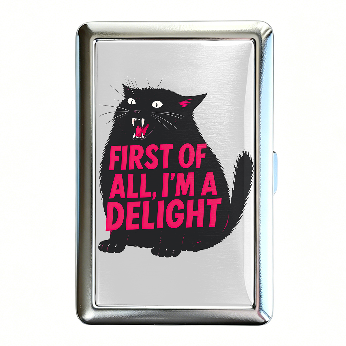 Purplehecate First Of All I'm A Delight Cat Cigarette Case