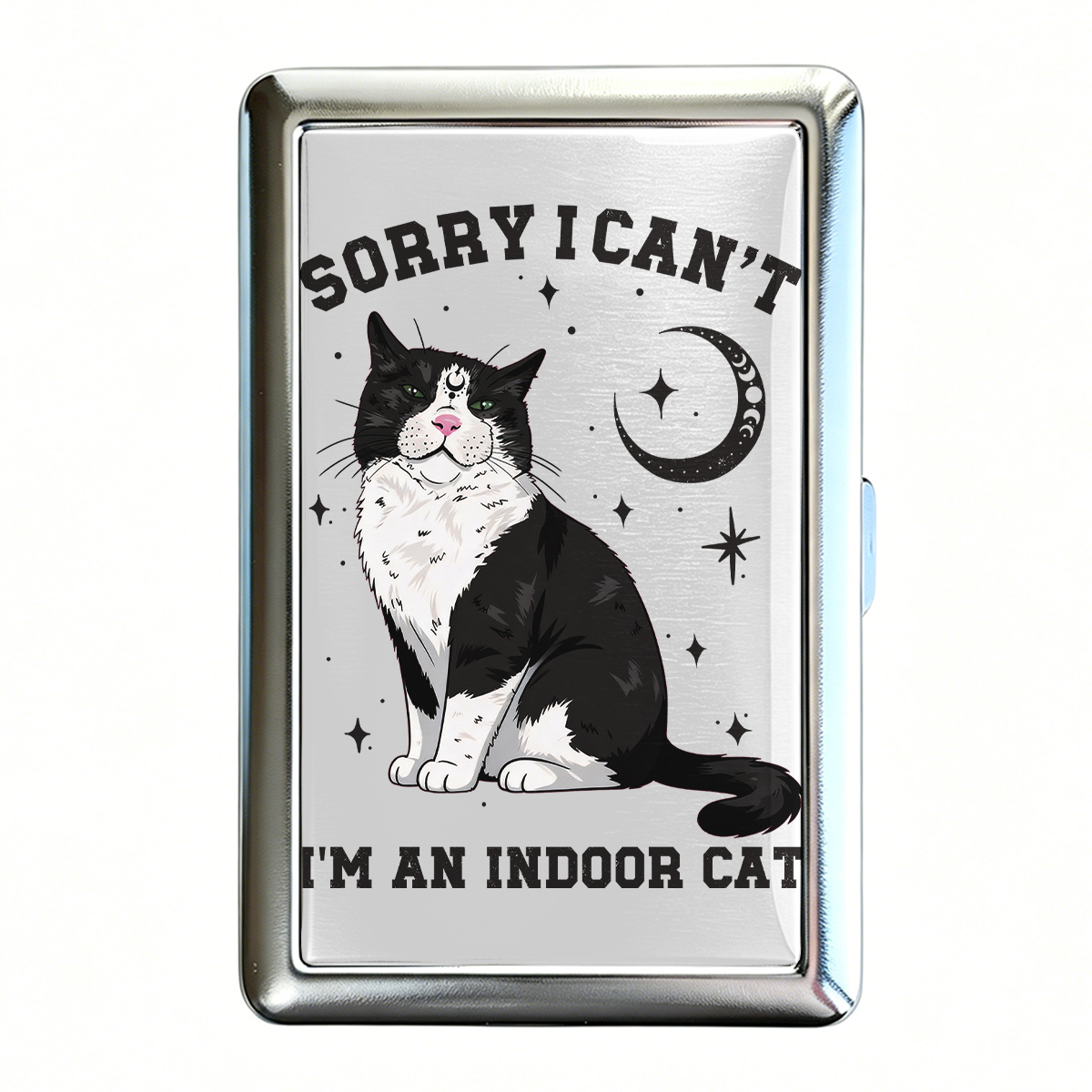 Purplehecate Sorry I Can't Go I'm an Indoor Cat Cigarette Case