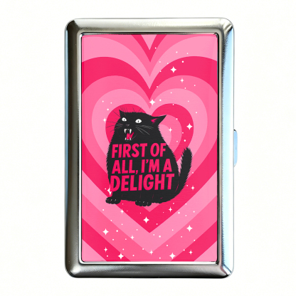 Purplehecate First Of All I'm A Delight Cat Cigarette Case