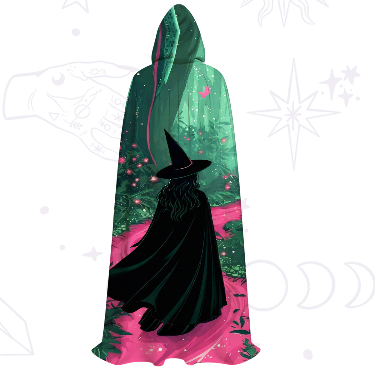 Purplehecate Witchy Forest Hooded Cloak