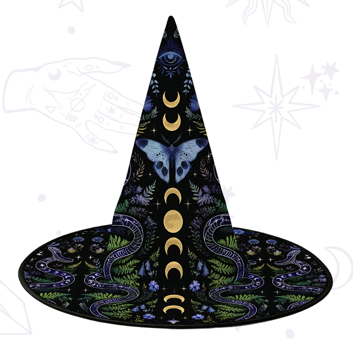Purplehecate Moon Moth Witchery Witch Hat