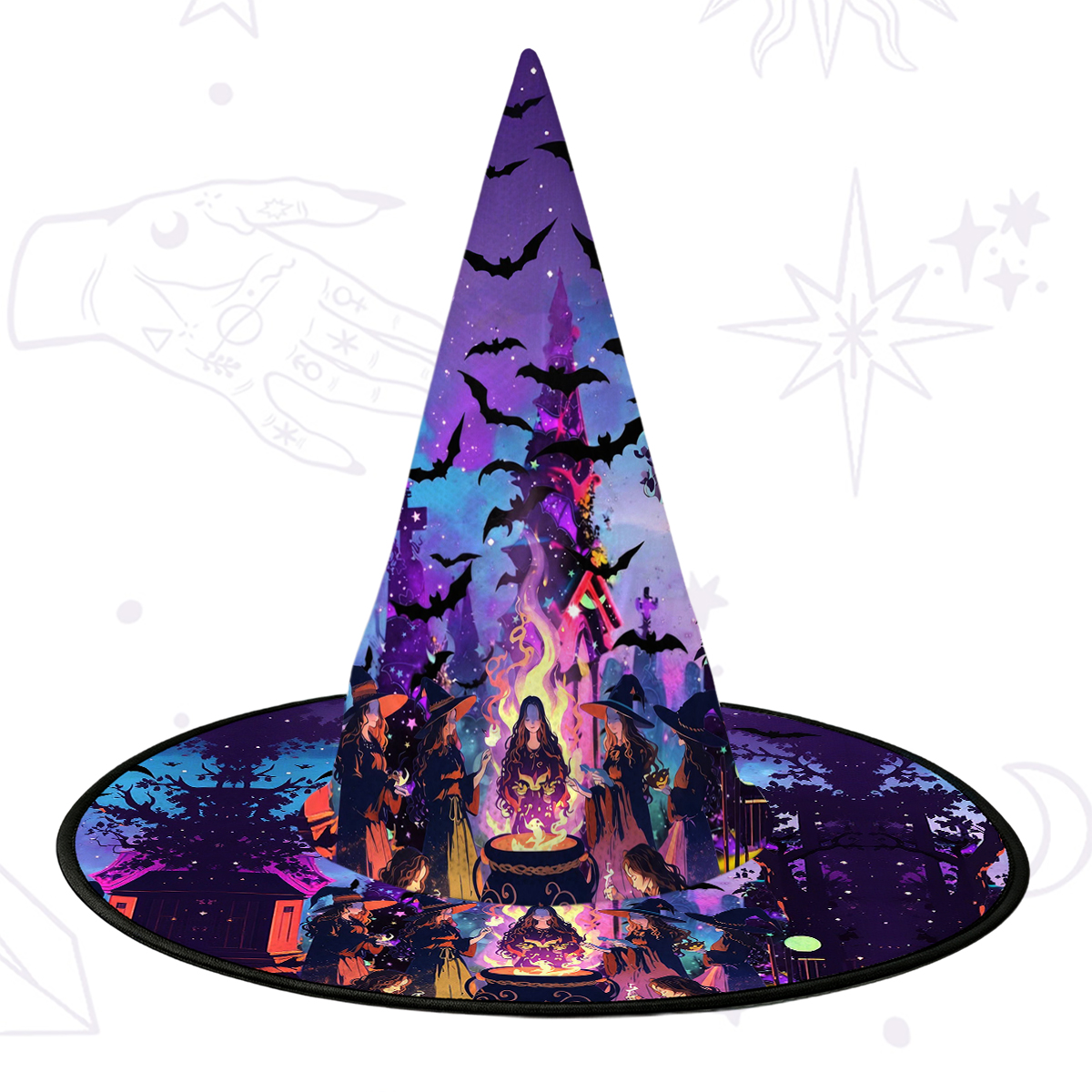 Purplehecate Twilight Coven Strappy Witch Hat