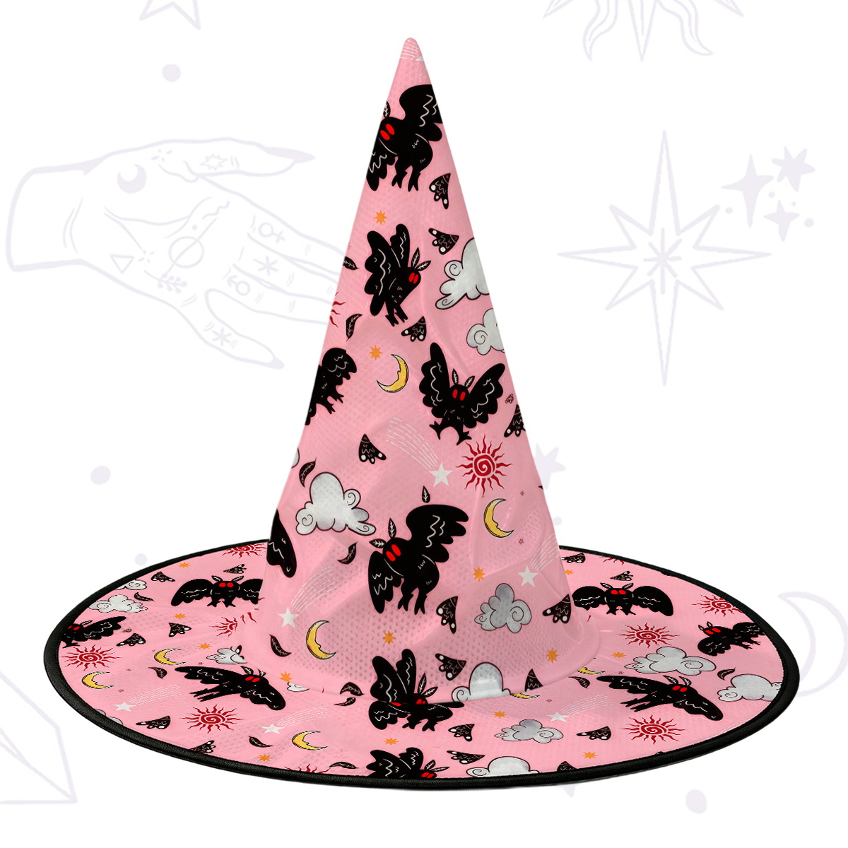 Purplehecate Cryptid Mothman Witch Hat