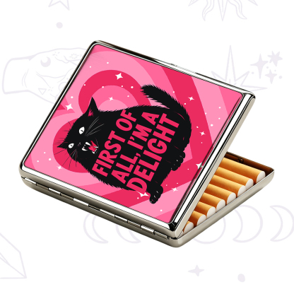 Purplehecate First Of All I'm A Delight Cat Cigarette Case