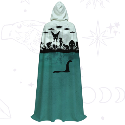 Purplehecate Alien Lake Monster Encounter Hooded Cloak