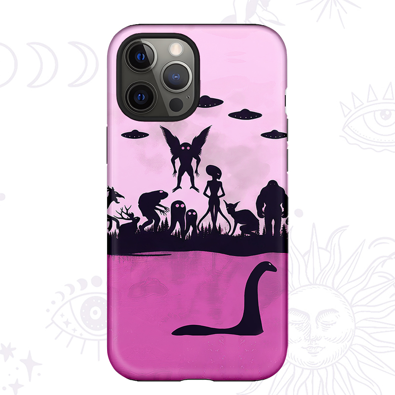 Purplehecate Alien Lake Monster Encounter Phone Case