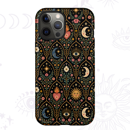 Purplehecate Mystic Sun Moon Hearts Phone Case