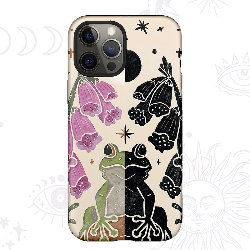 Purplehecate Dual-Tone Frog Garden Phone Case