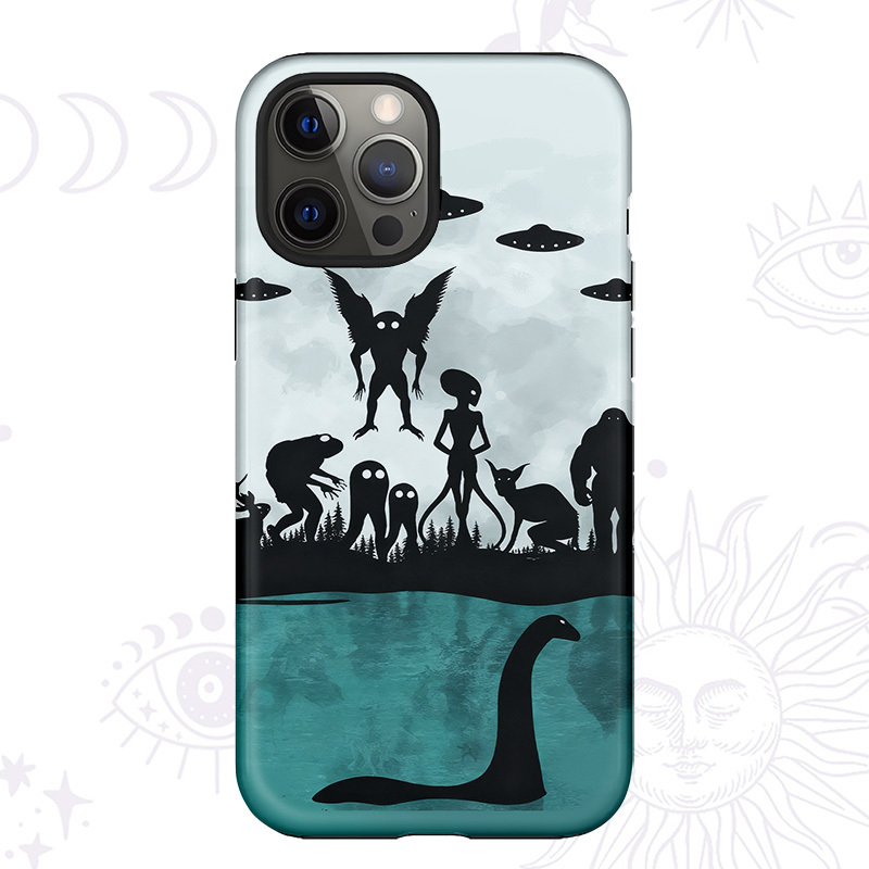 Purplehecate Alien Lake Monster Encounter Phone Case