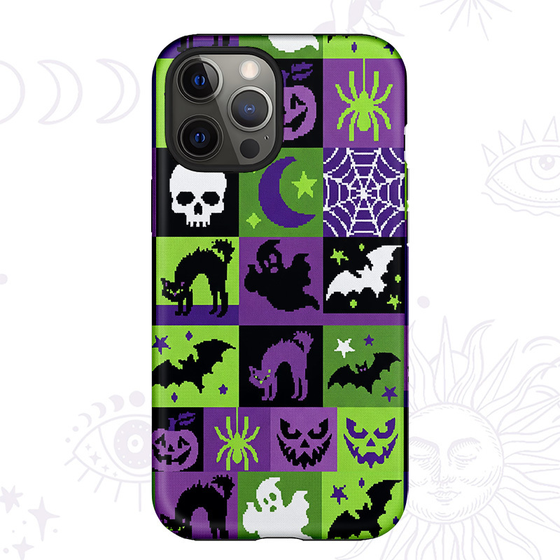 Purplehecate Spooky Patchwork Halloween Phone Case