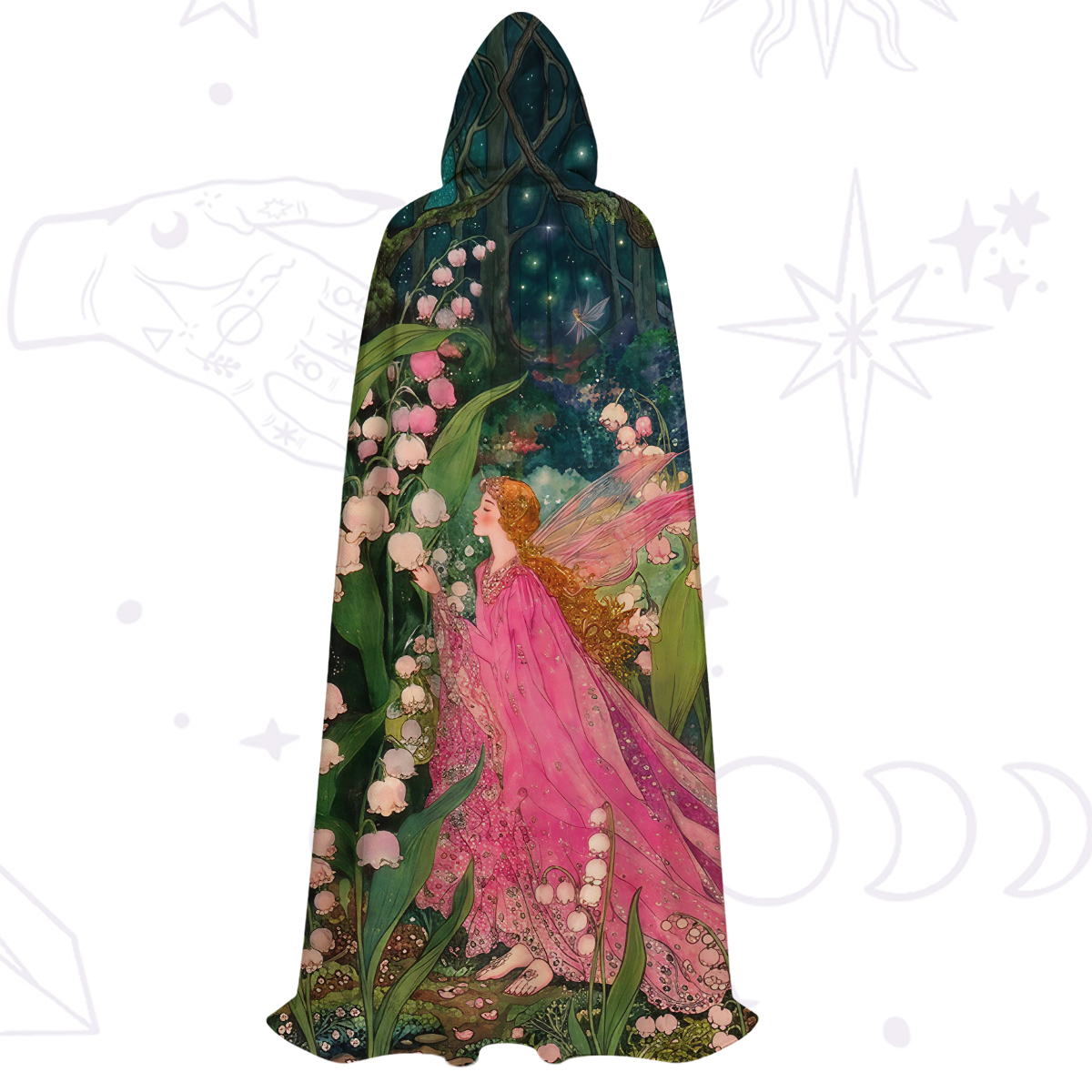 Purplehecate Mystic Secret Lily Fairy Forest Hooded Cloak