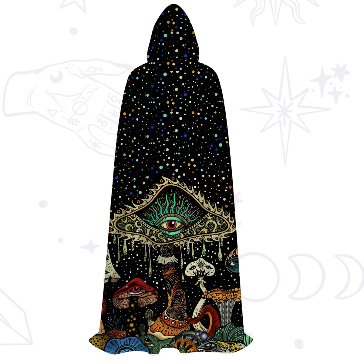 Purplehecate The Eyes of Nature Hooded Cloak