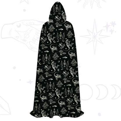 Purplehecate Prehistoric Fantasy Hooded Cloak