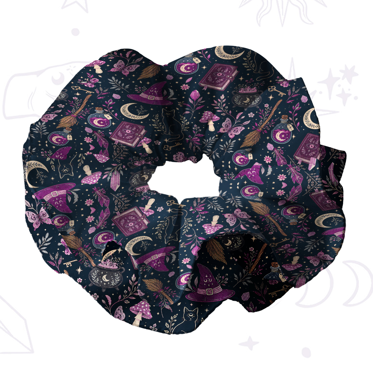 [Copy]Purplehecate Witchcraft Spellbook Double Layer Scrunchie