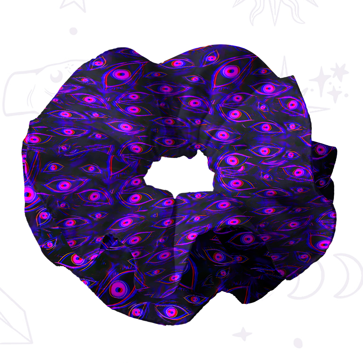 Purplehecate Glitch Vision Double Layer Scrunchie