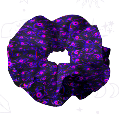 Purplehecate Glitch Vision Double Layer Scrunchie