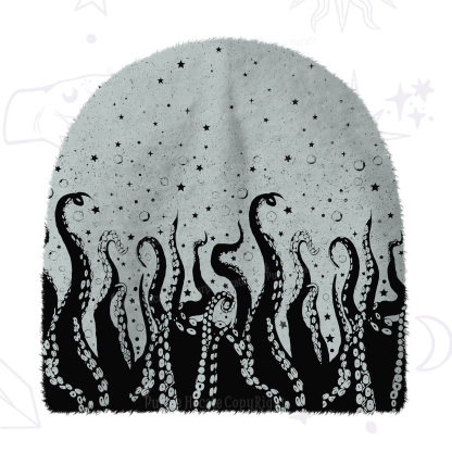 Purplehecate Tentacles of the Deep Fuzzy Knit Beanie
