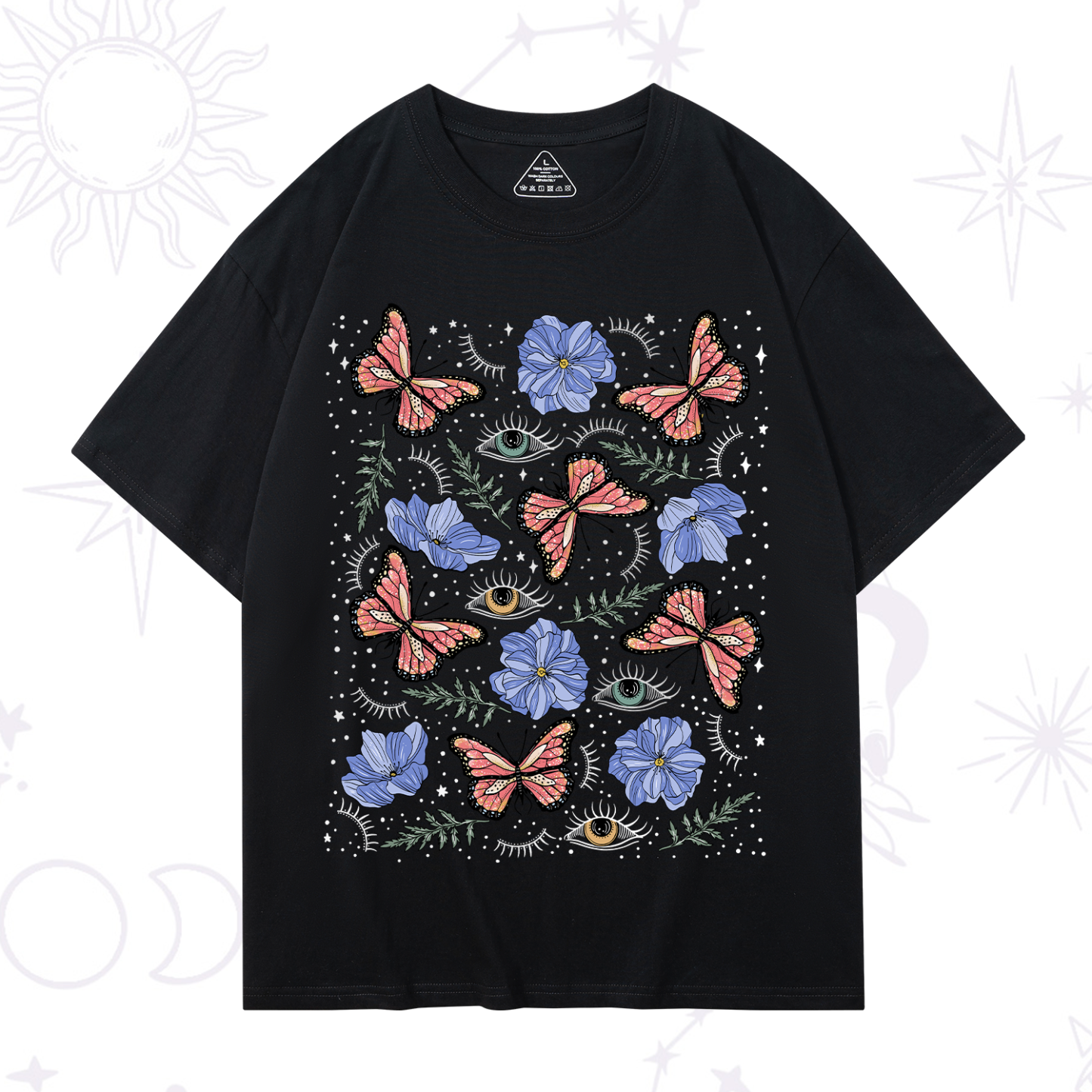 Magic Purplehecate Butterfly Floral T-Shirt