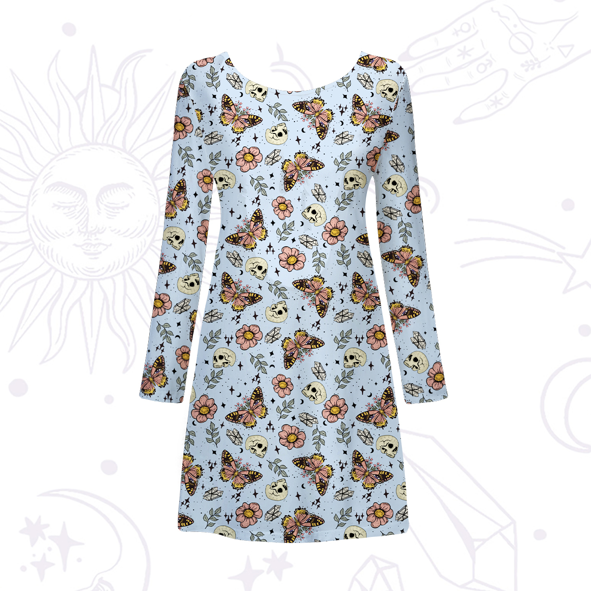 Purplehecate The Endings Won't End You Beachwear Cover-Up Dress