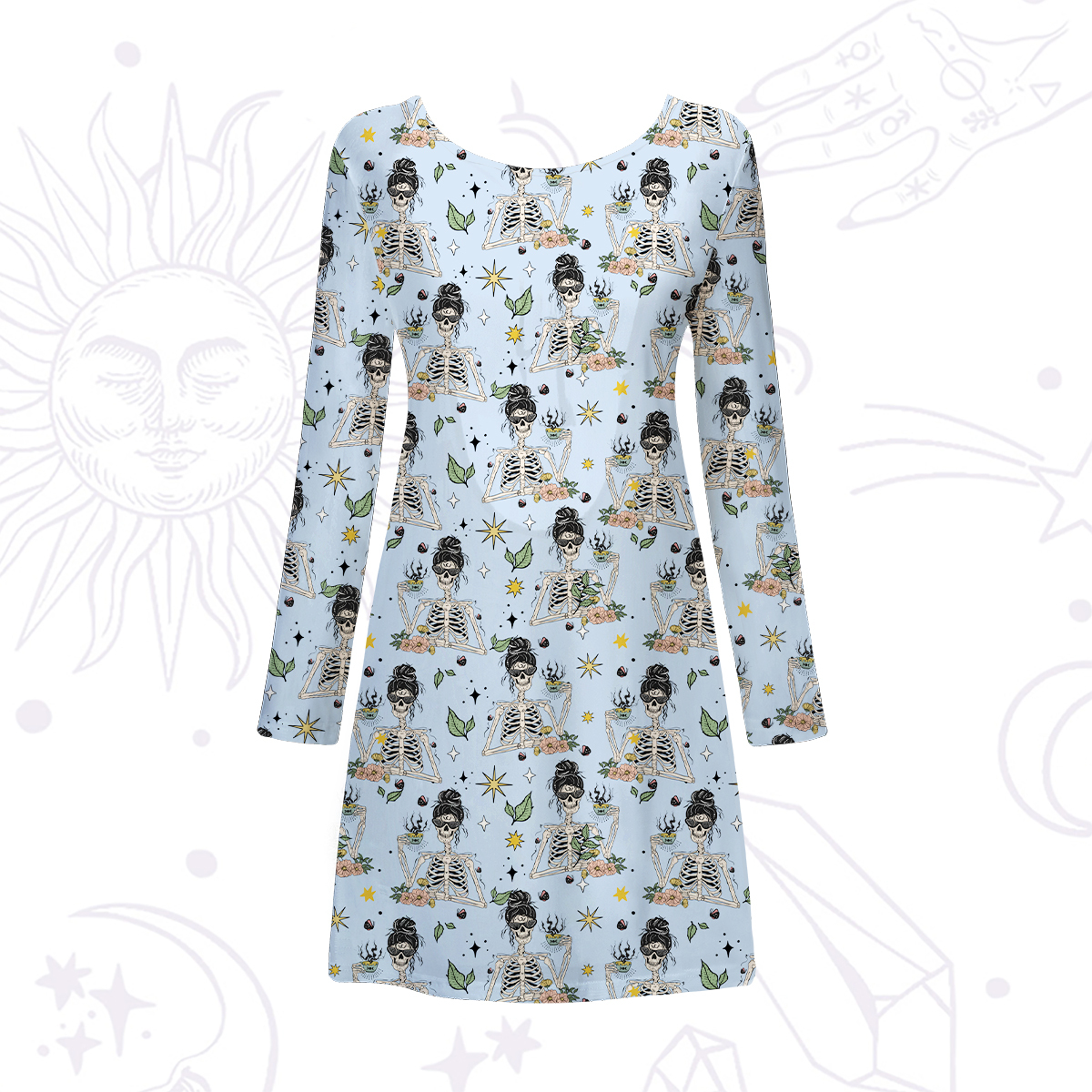 Purplehecate Everything Is Fine Beachwear Cover-Up Dress