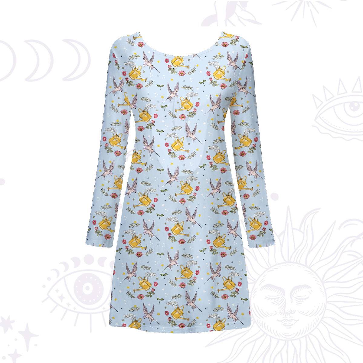 Purplehecate Magical Garden Beachwear Cover-Up Dress