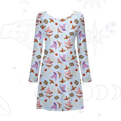 Purplehecate Fantasy Wizard Hat Beachwear Cover-Up Dress